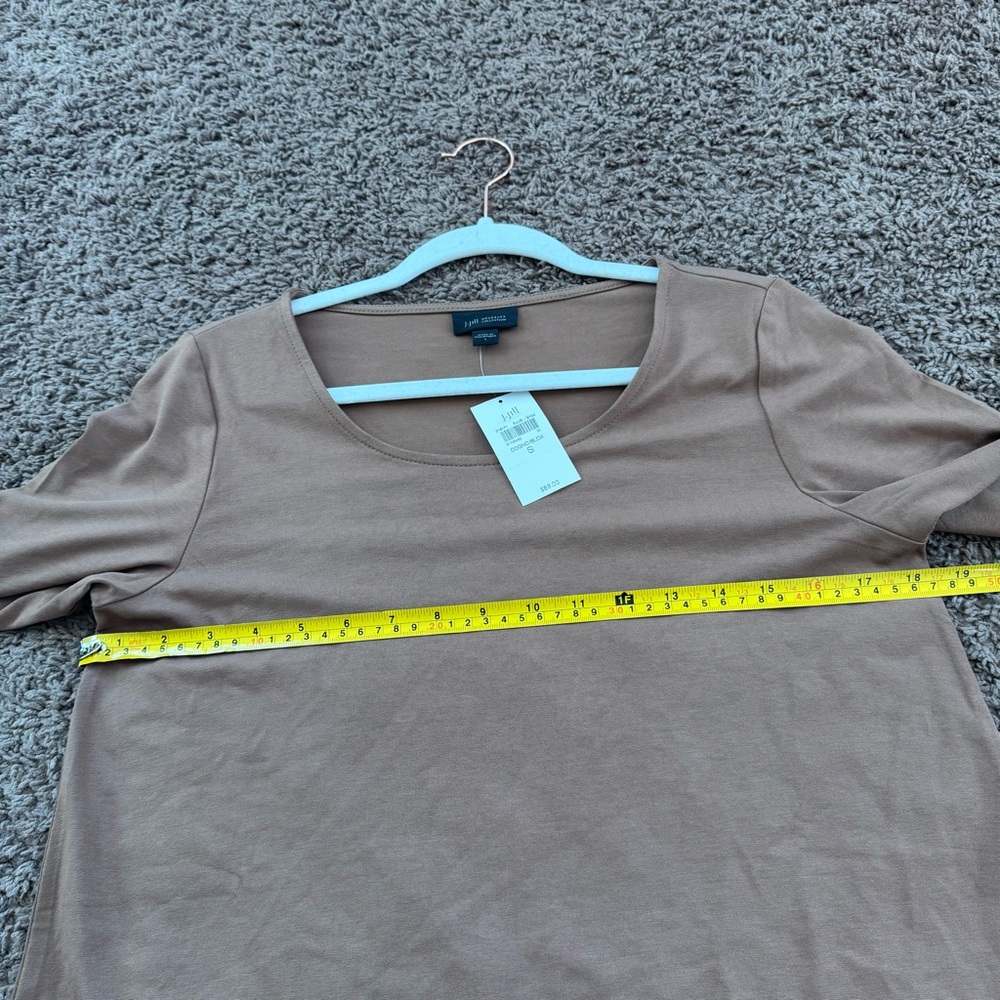 J Jill Wearever Collection Tan Black Colorblock A Line Tee Dress S NEW $89 - Picture 8 of 12